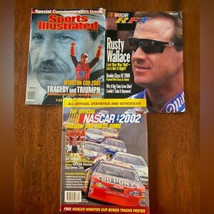 NASCAR  three magazines‎ from 2000 & 2002. Sports Illustrated. NASCAR guide